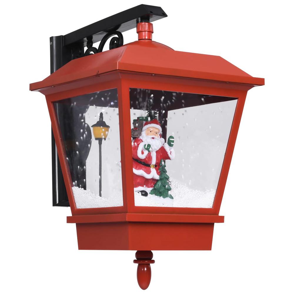 vidaXL Christmas Wall Lamp with LED Lights and Santa Red 15.7"x10.6"x17.7". Picture 2