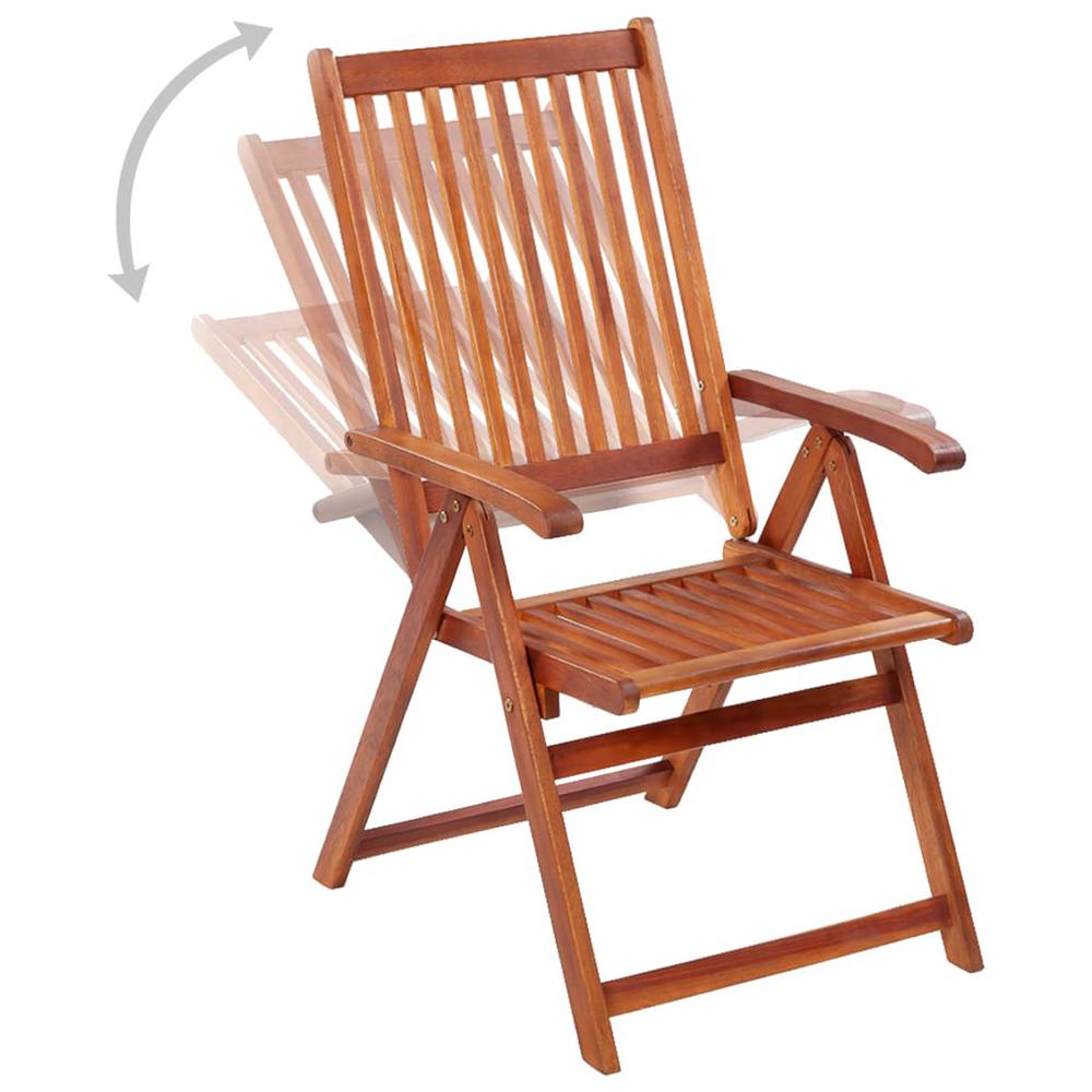 vidaXL Folding Patio Chairs 4 pcs Solid Acacia Wood. Picture 4