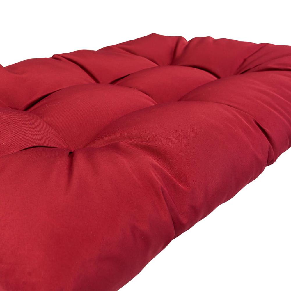 vidaXL Pallet Cushions 3 pcs Red Polyester. Picture 4