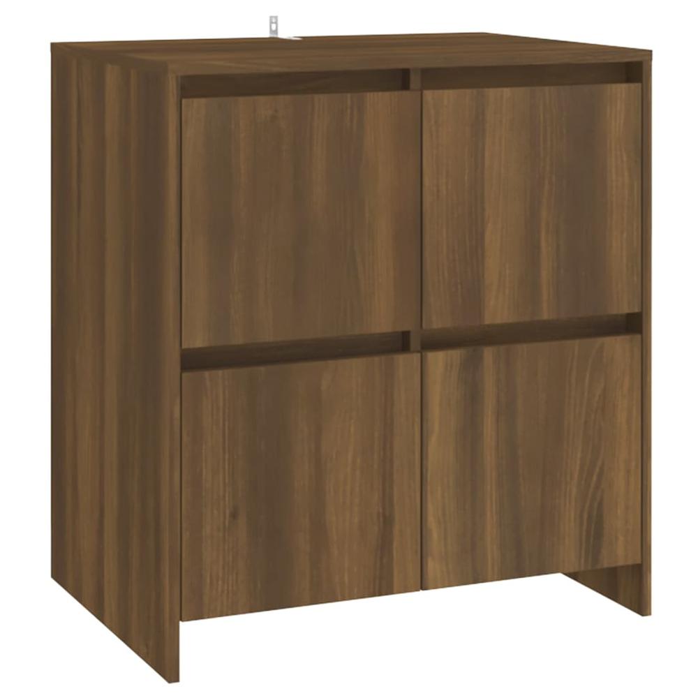 vidaXL 2 Piece Sideboard Brown Oak Engineered Wood, 3098088. Picture 4