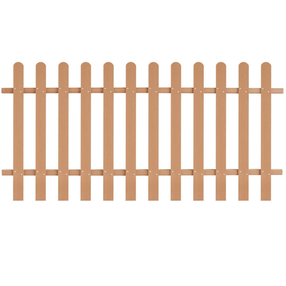 vidaXL Picket Fence WPC 78.7"x39.4", 42824. Picture 1