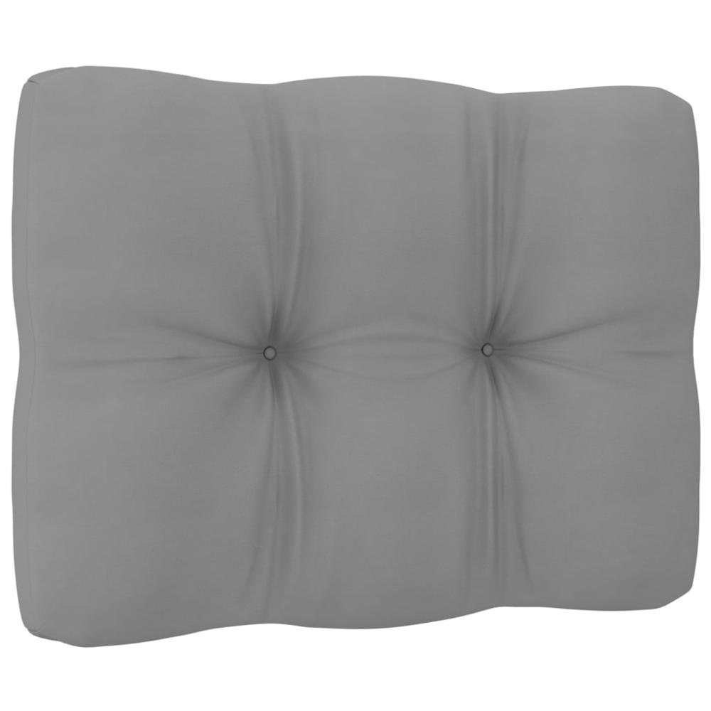 vidaXL Pallet Sofa Cushion Gray 19.7"x15.7"x3.9". Picture 2