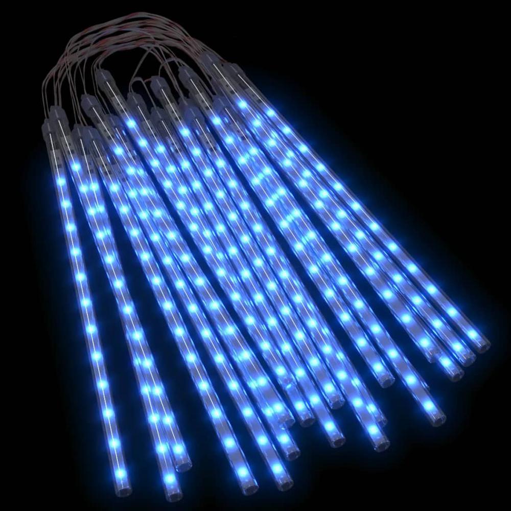 vidaXL Meteor Lights 20 pcs 11.8" Blue 480 LEDs Indoor Outdoor. Picture 2