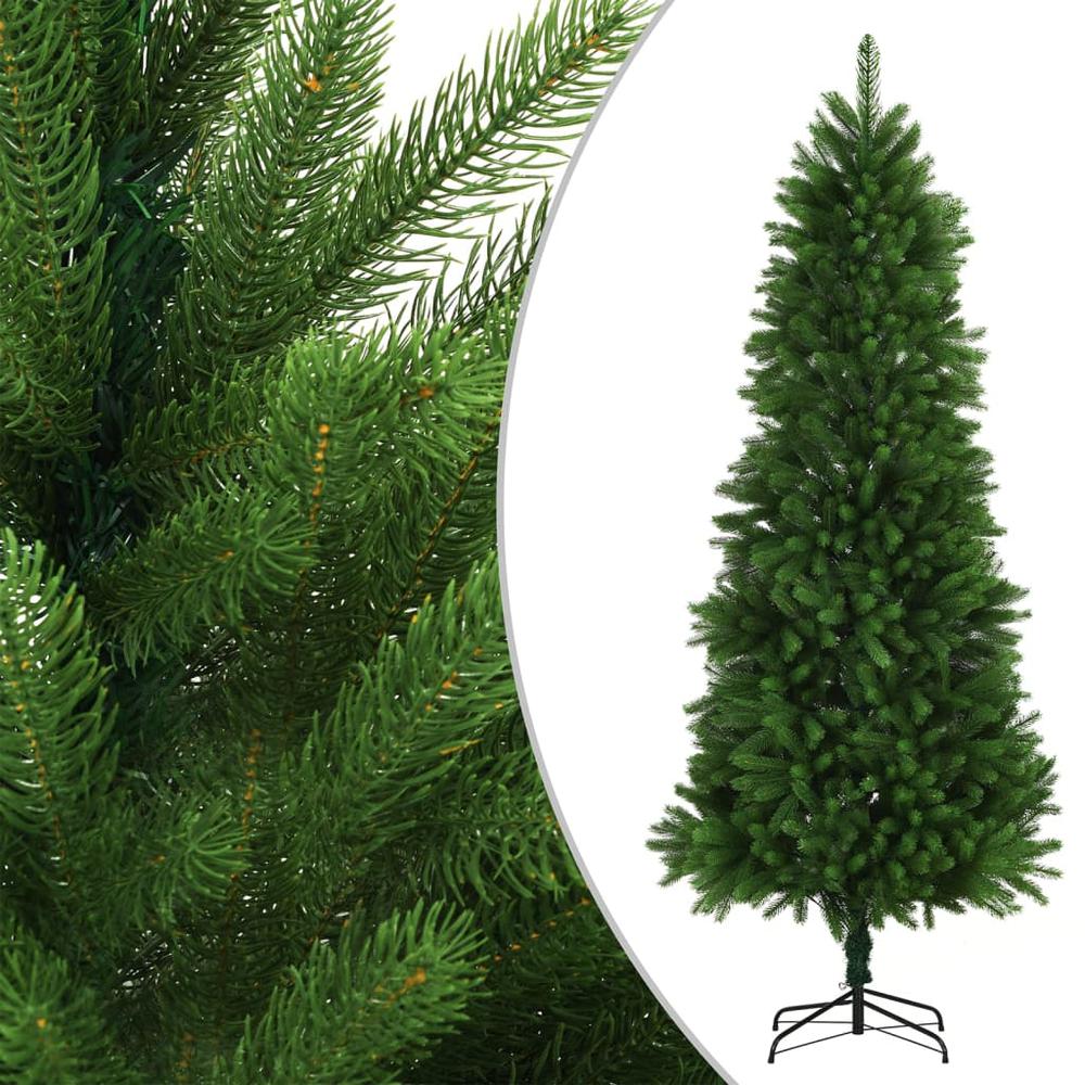 vidaXL Artificial Christmas Tree with LEDs 94.5" Green. Picture 2