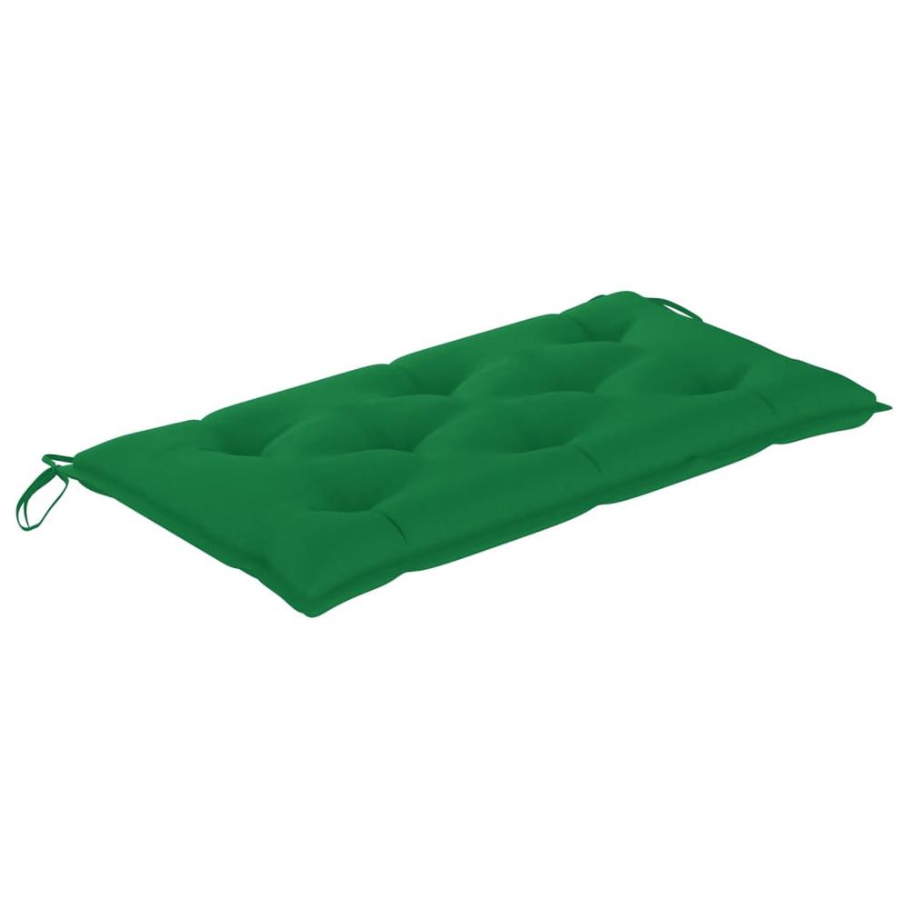 vidaXL Garden Bench Cushion Green 43.3"x19.6"x2.7" Fabric. Picture 2