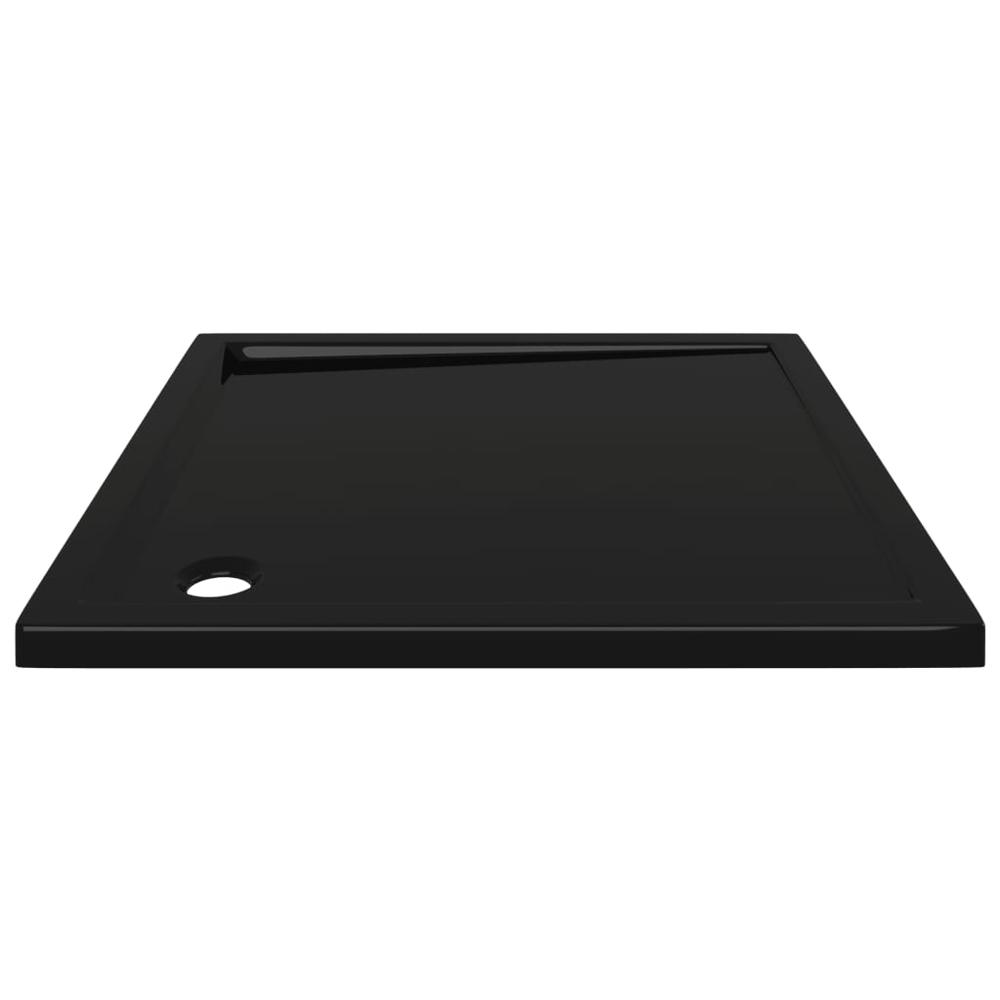 vidaXL Square ABS Shower Base Tray Black 35.4"x35.4". Picture 3