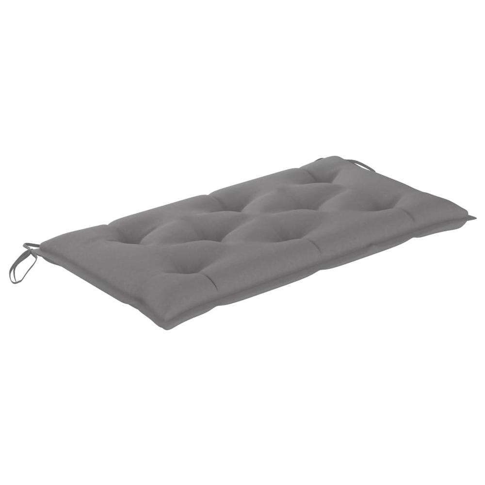 vidaXL Garden Bench Cushion Gray 43.3"x19.6"x2.7" Fabric. Picture 2