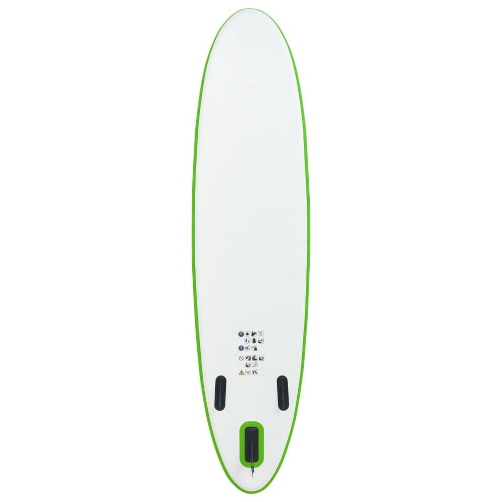 vidaXL Inflatable Stand Up Paddleboard Set Green and White 2731. Picture 4