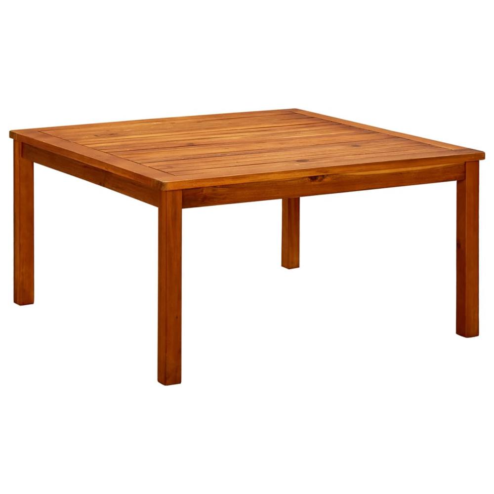 vidaXL Patio Coffee Table 33.5"x33.5"x17.7" Solid Acacia Wood. Picture 1