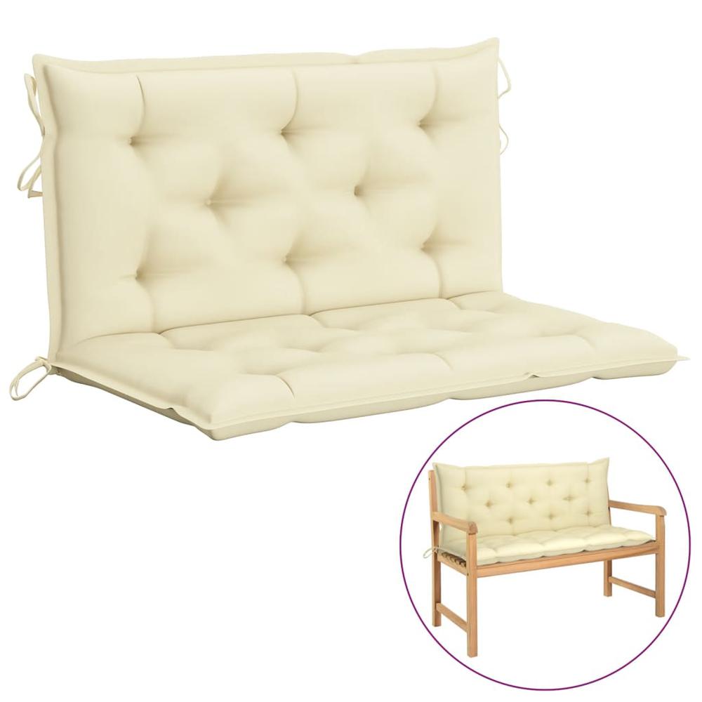 vidaXL Cushion for Swing Chair Cream White 39.4" Fabric. Picture 1