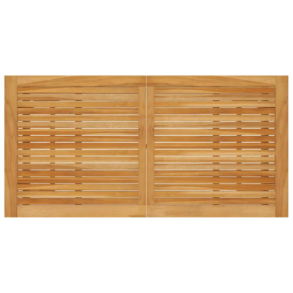 vidaXL Patio Bar Table 55.1"x27.6"x40.9" Solid Acacia Wood. Picture 4