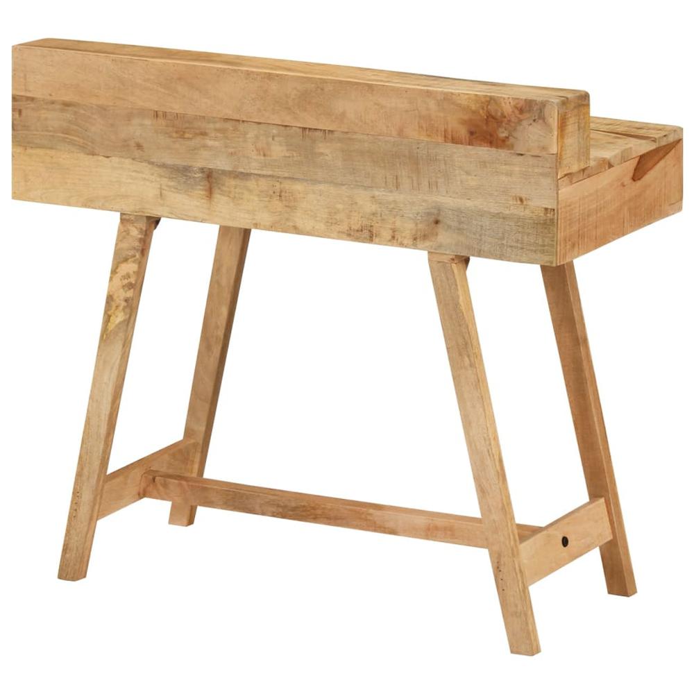 vidaXL Desk 39.4"x17.7"x35.4" Solid Rough Mango Wood. Picture 4
