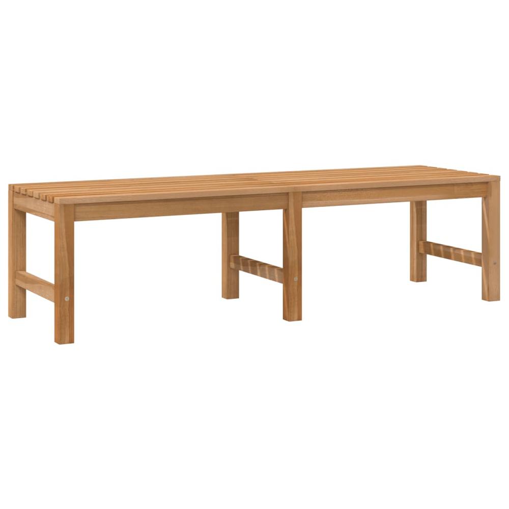 vidaXL Patio Bench 59.1" Solid Teak Wood, 316627. Picture 2