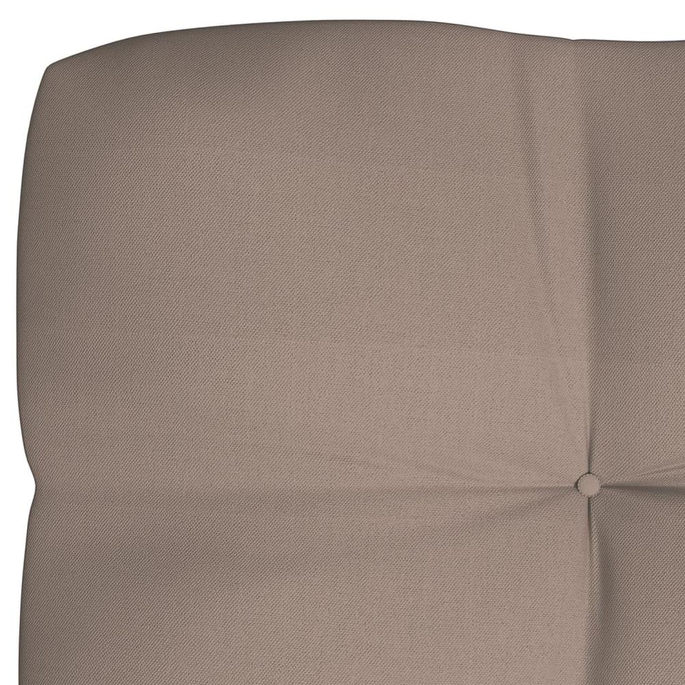 vidaXL Pallet Sofa Cushion Taupe 47.2"x15.7"x3.9". Picture 3