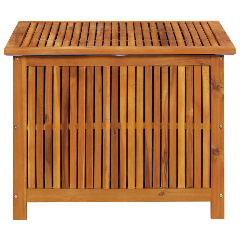 vidaXL Patio Storage Box 29.5"x29.5"x22.8" Solid Acacia Wood. Picture 2