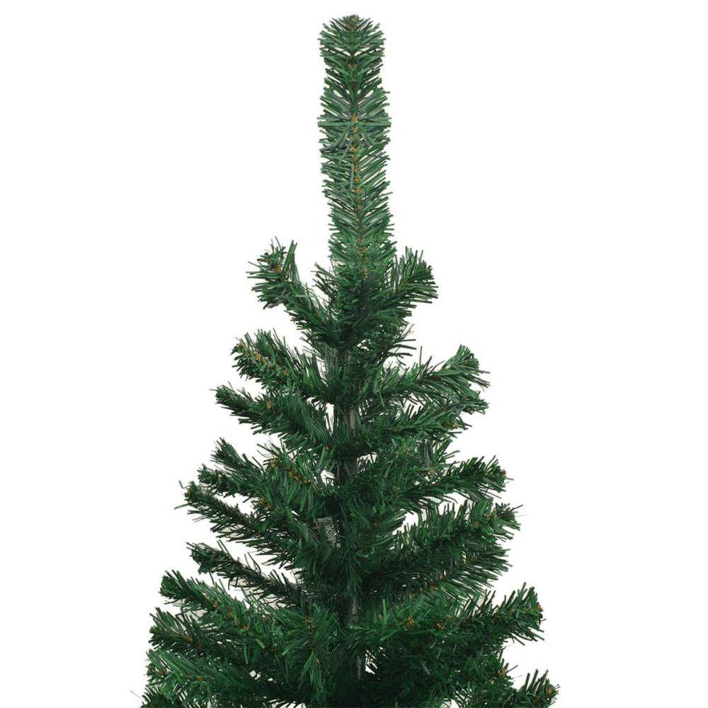 vidaXL Artificial Christmas Tree with LEDs&Ball Set L 94.5" Green, 3077577. Picture 3