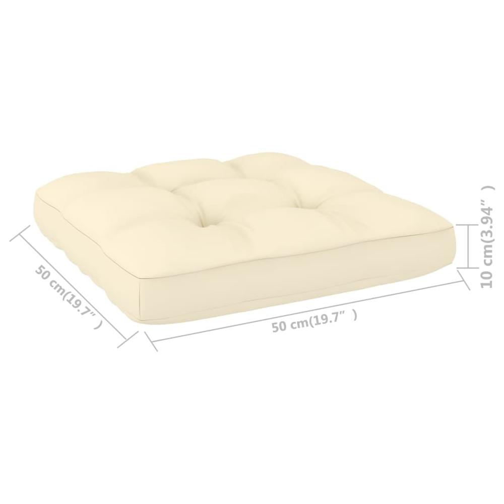 vidaXL Pallet Sofa Cushions 2 pcs Cream, 314485. Picture 11