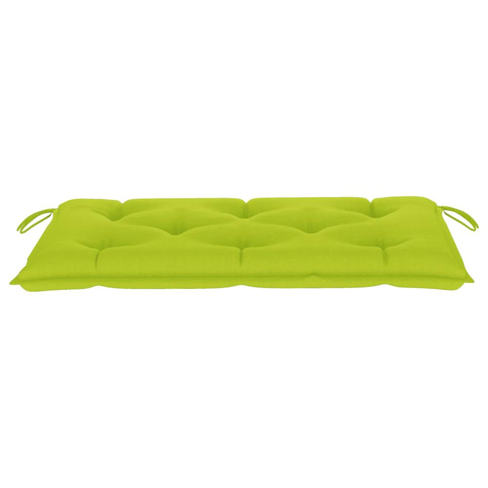 vidaXL Garden Bench Cushion Bright Green 43.3"x19.6"x2.7" Fabric. Picture 3