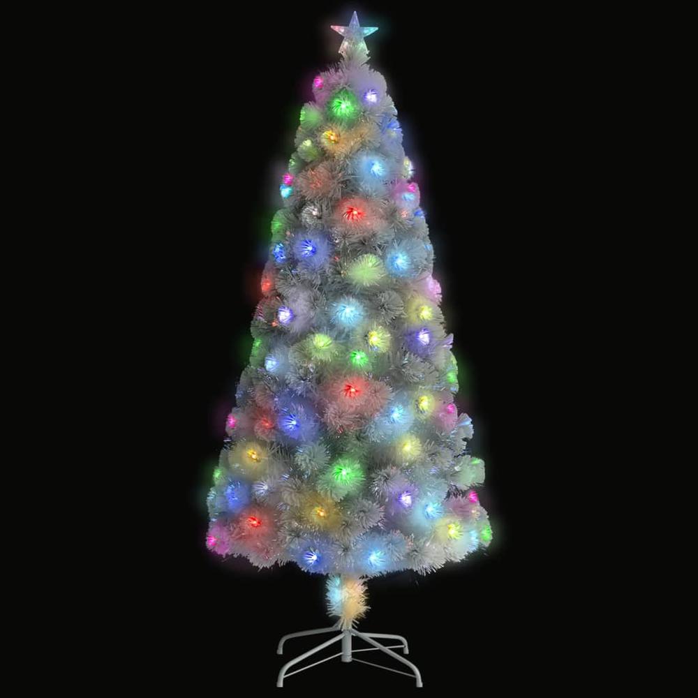 vidaXL Artificial Christmas Tree with LED White 59.1" Fiber Optic. Picture 3