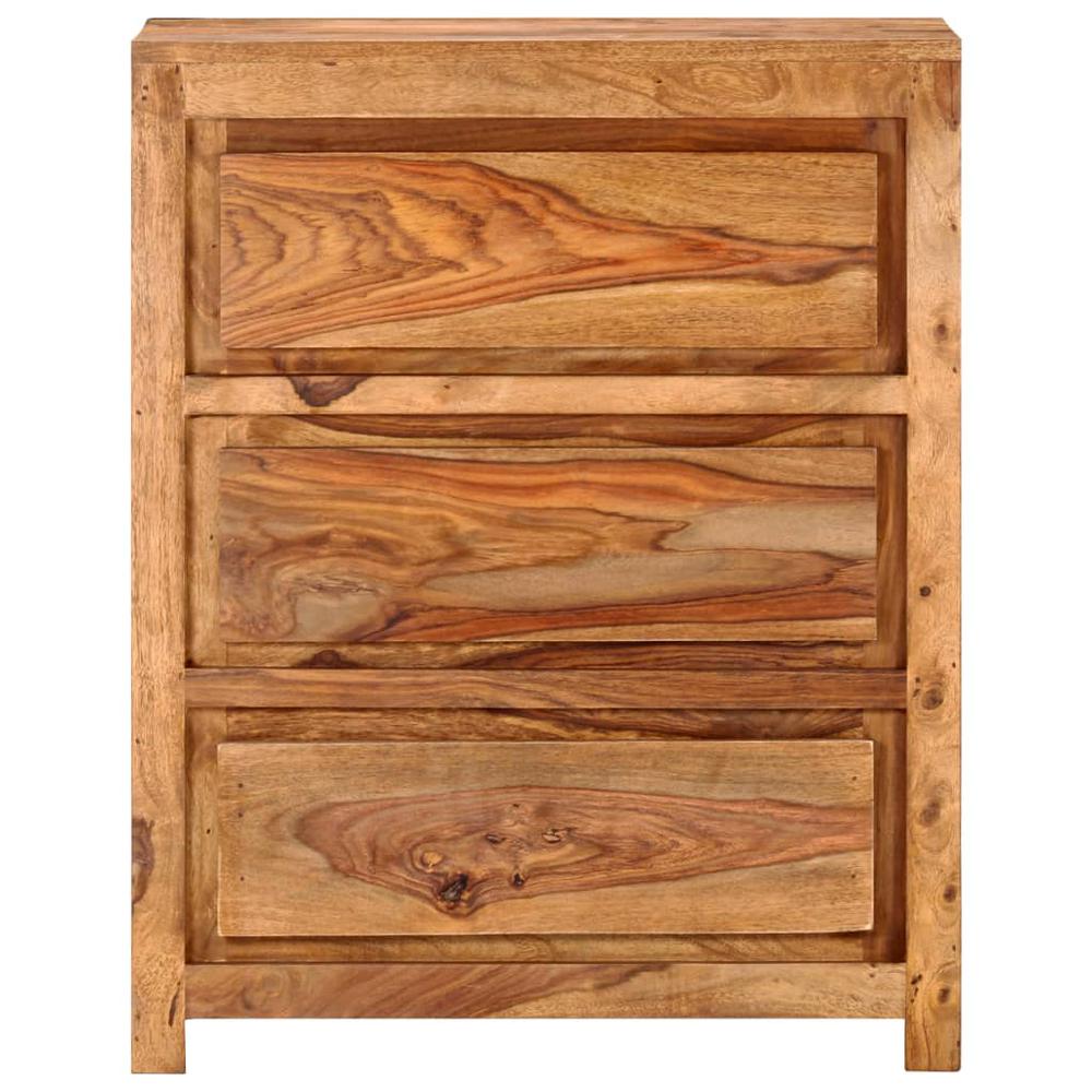 vidaXL Drawer Cabinet 23.6"x13"x29.5" Solid Wood Acacia. Picture 2