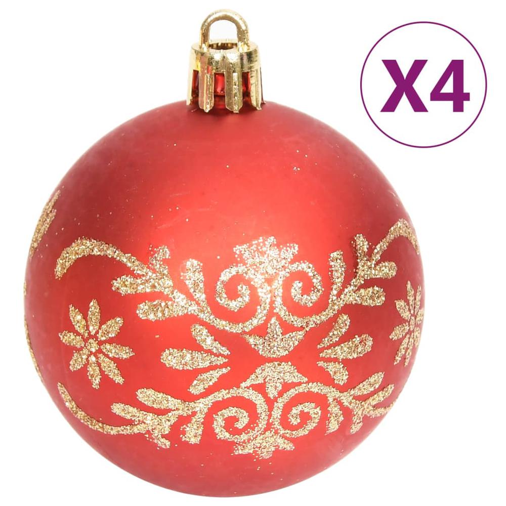 vidaXL 70 Piece Christmas Bauble Set Gold and Red. Picture 4