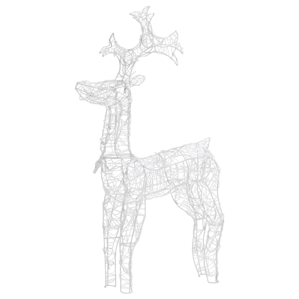 vidaXL Reindeer Christmas Decoration 90 LEDs 23.6"x6.3"x39.4" Acrylic, 329780. Picture 2