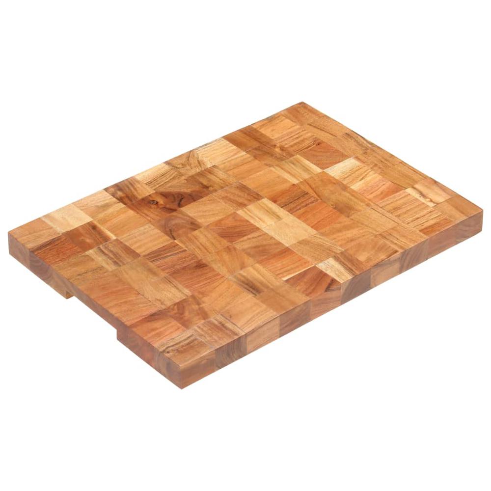 vidaXL Chopping Board 19.7"x13.4"x1.5" Solid Acacia Wood. Picture 11
