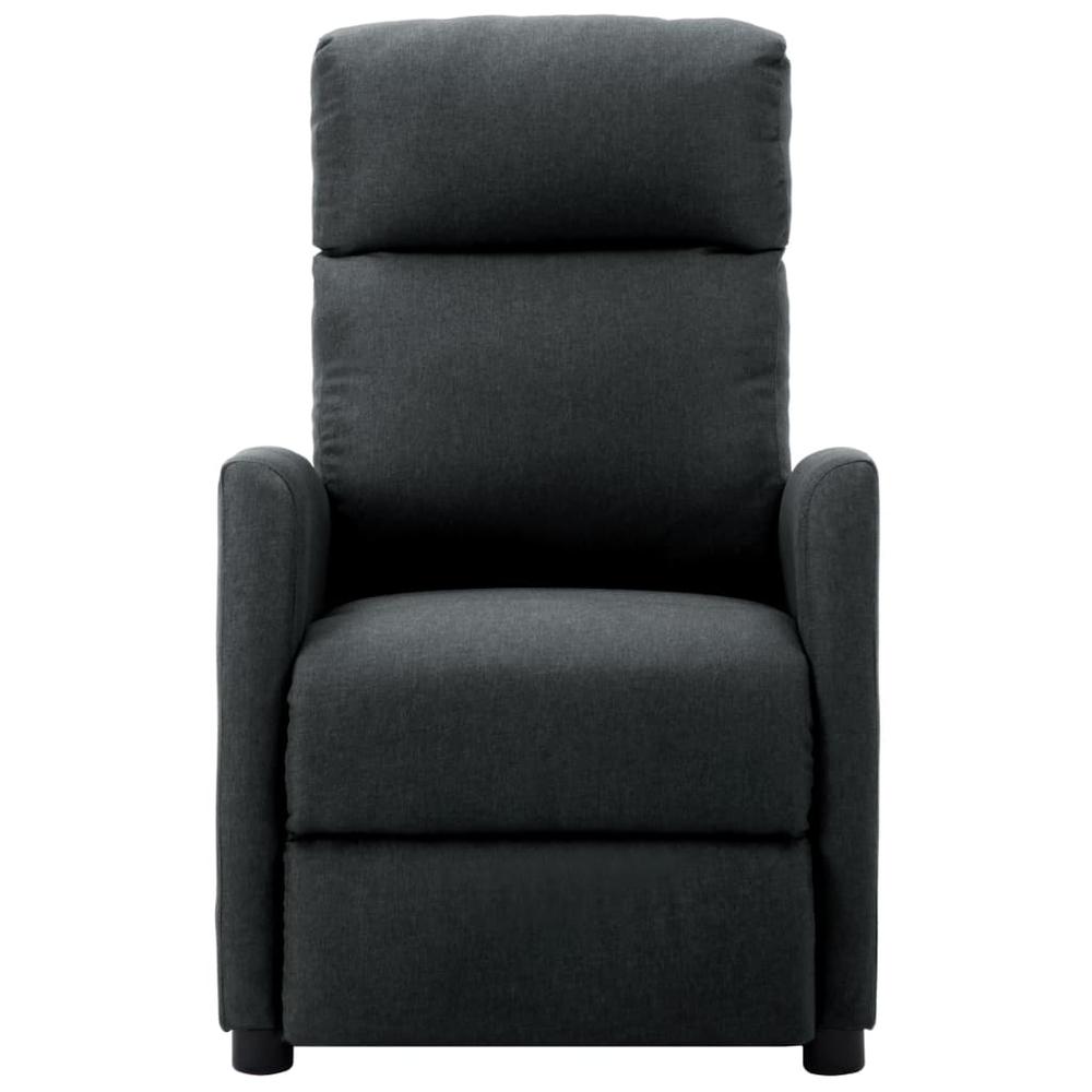 vidaXL Massage Reclining Chair Dark Gray Fabric, 289707. Picture 2
