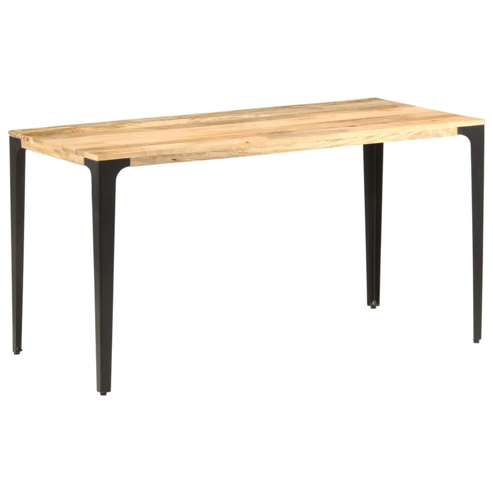 vidaXL Dining Table 55.1"x27.6"x29.9" Solid Mango Wood, 286363. Picture 11