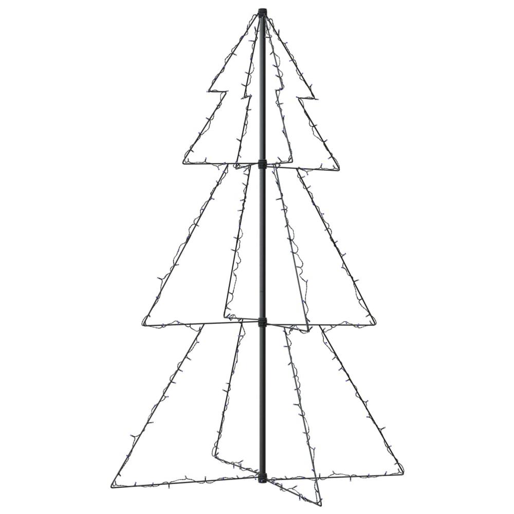 vidaXL Christmas Cone Tree 200 LEDs Indoor and Outdoor 38.6"x59.1", 328577. Picture 4