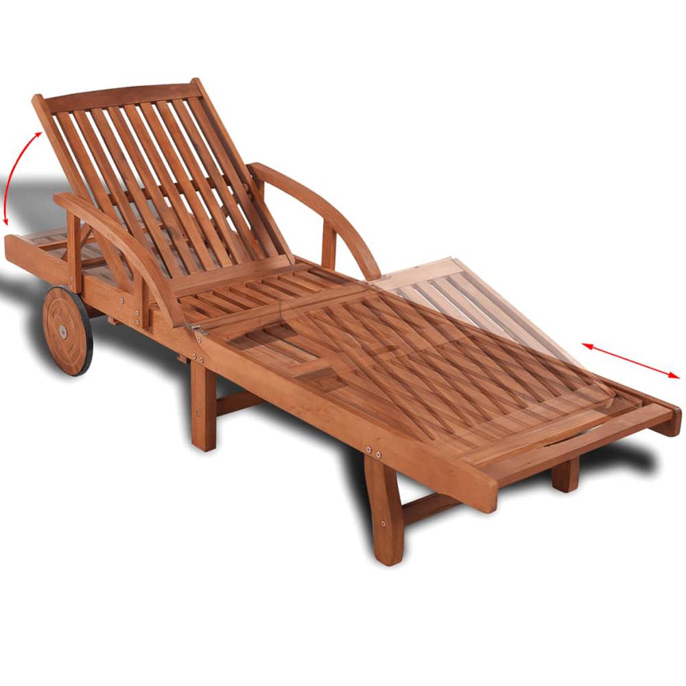 vidaXL Sun Lounger Solid Acacia Wood, 41446. Picture 3