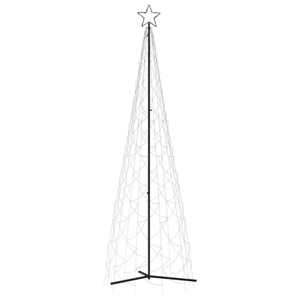 vidaXL Christmas Cone Tree Warm White 500 LEDs 39.4"x118.1". Picture 2