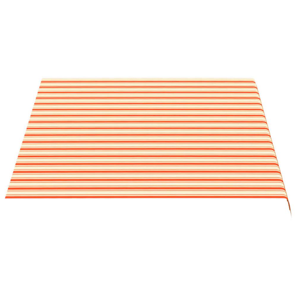 vidaXL Replacement Fabric for Awning Yellow and Orange 11.5'x8.2'. Picture 4