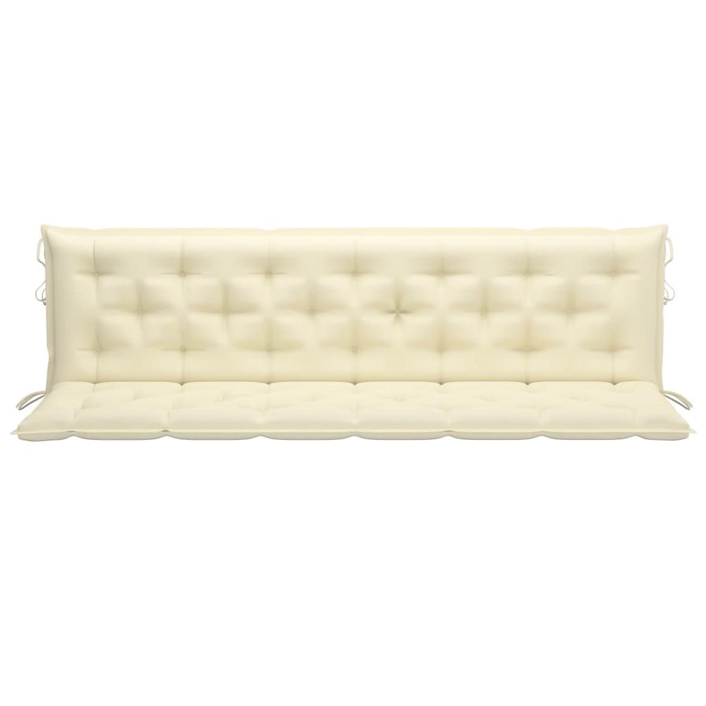 vidaXL Cushion for Swing Chair Cream White 78.7" Fabric. Picture 2