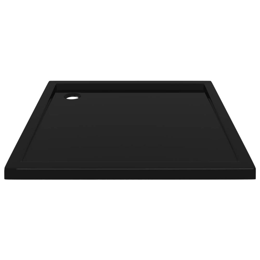 vidaXL Square ABS Shower Base Tray Black 35.4"x35.4". Picture 4