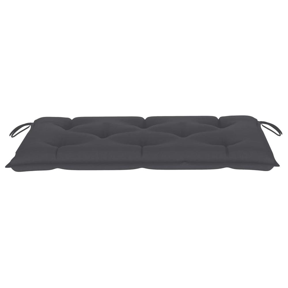 vidaXL Garden Bench Cushion Anthracite 43.3"x19.6"x2.7" Fabric. Picture 3