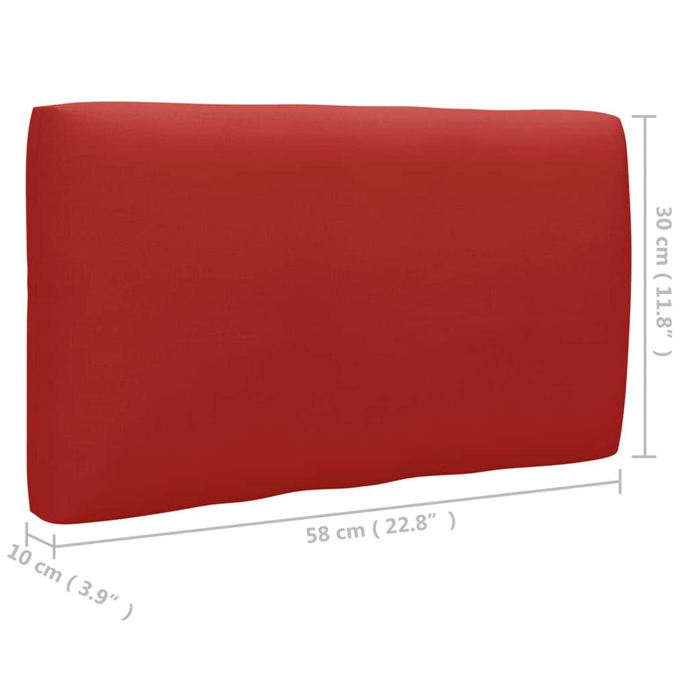 vidaXL Pallet Sofa Cushions 3 pcs Red, 314664. Picture 12