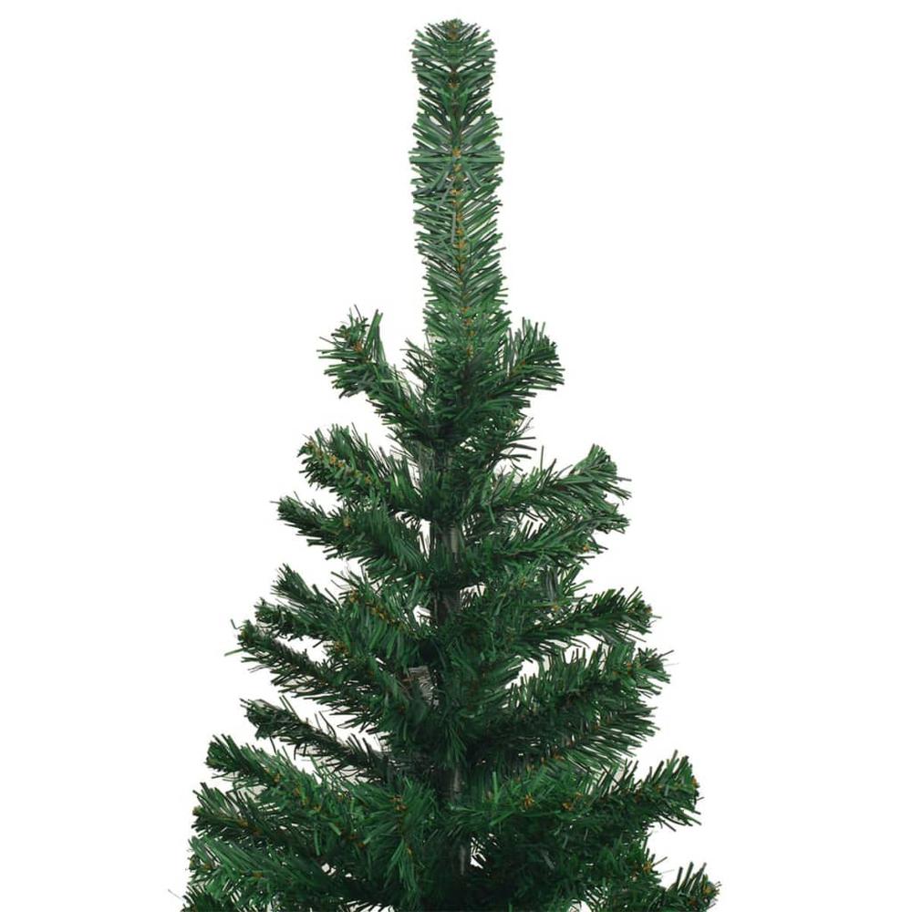 vidaXL Artificial Christmas Tree with LEDs&Ball Set L 94.5" Green, 3077491. Picture 4