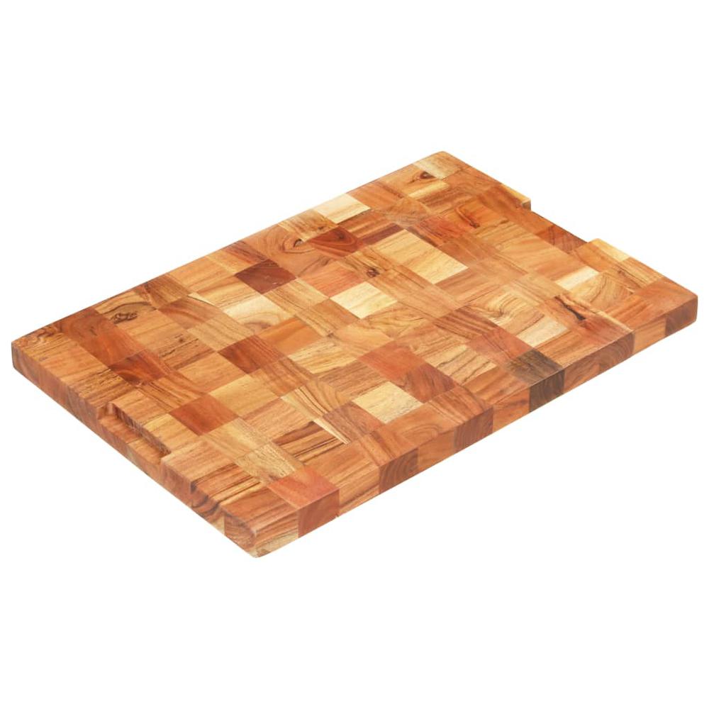 vidaXL Chopping Board 23.6"x15.7"x1.5" Solid Acacia Wood. Picture 3
