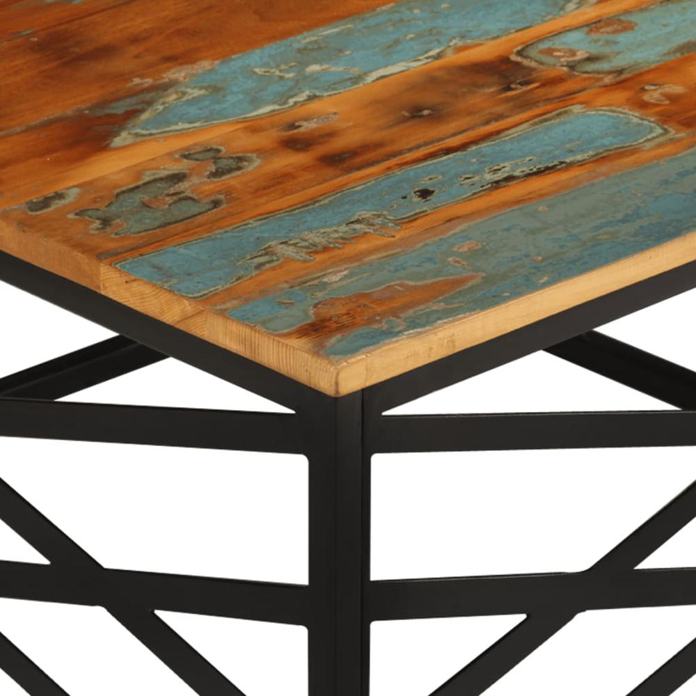 vidaXL Coffee Table 26.8"x26.8"x13.8" Solid Reclaimed Wood. Picture 3