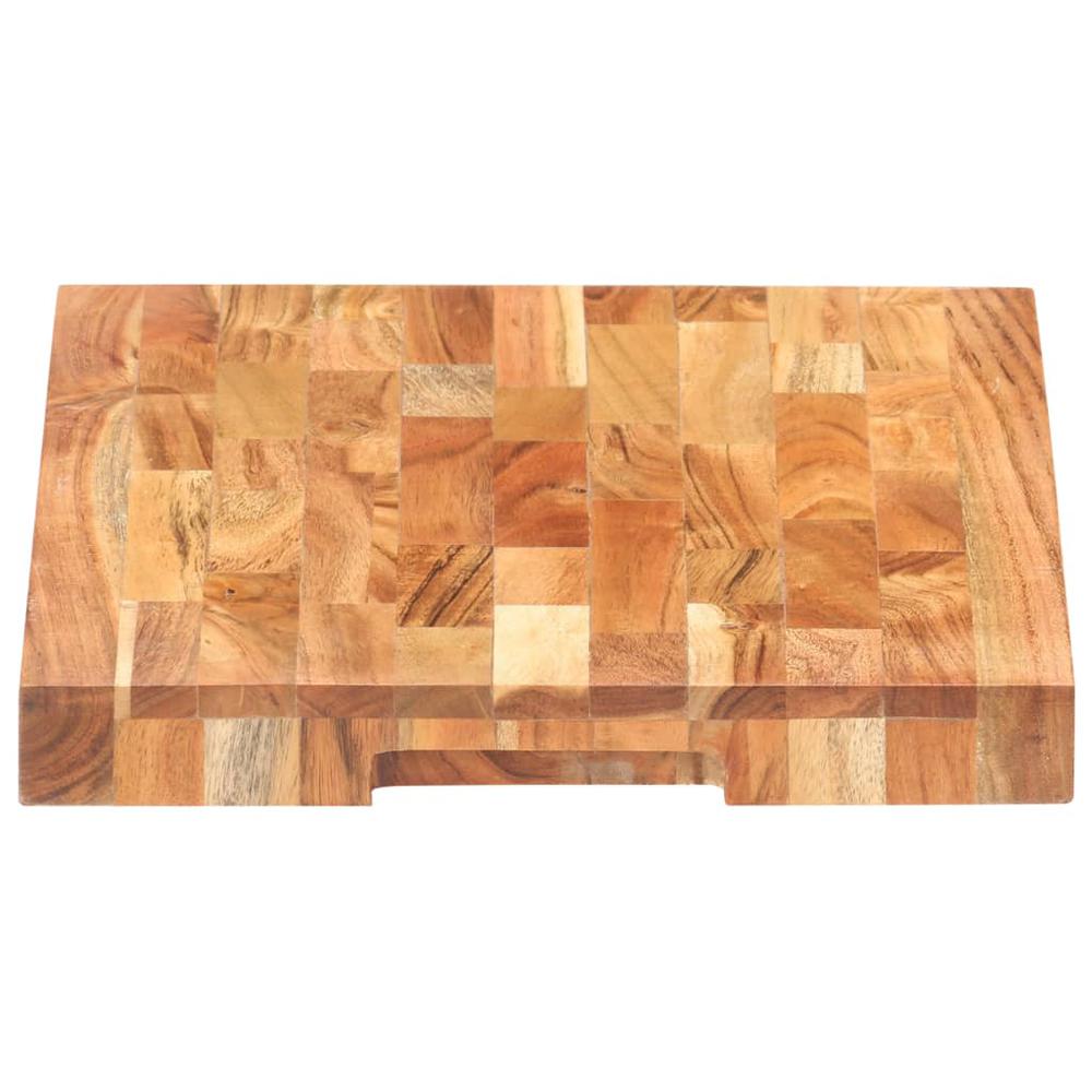vidaXL Chopping Board 15.7"x11.8"x1.6" Solid Acacia Wood. Picture 4