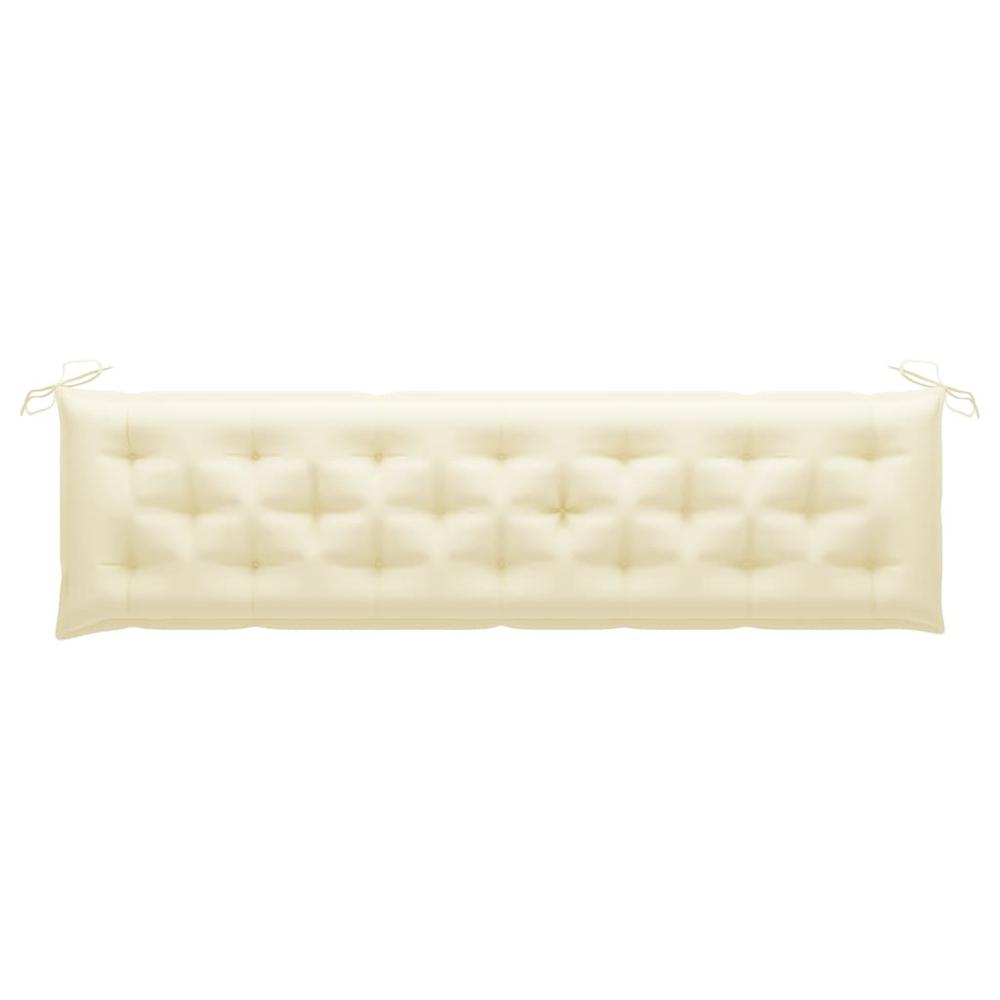 vidaXL Cushion for Swing Chair Cream White 78.7" Fabric. Picture 4