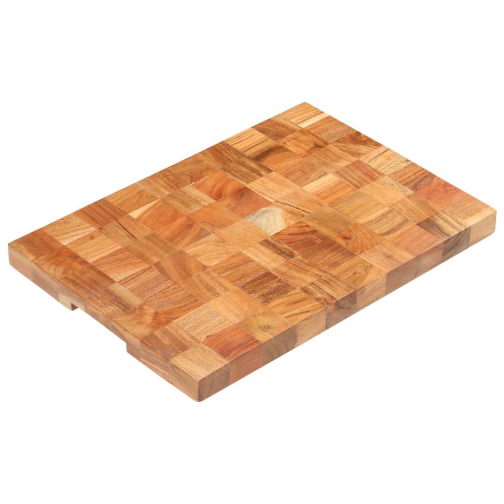 vidaXL Chopping Board 19.7"x13.4"x1.5" Solid Acacia Wood. Picture 12