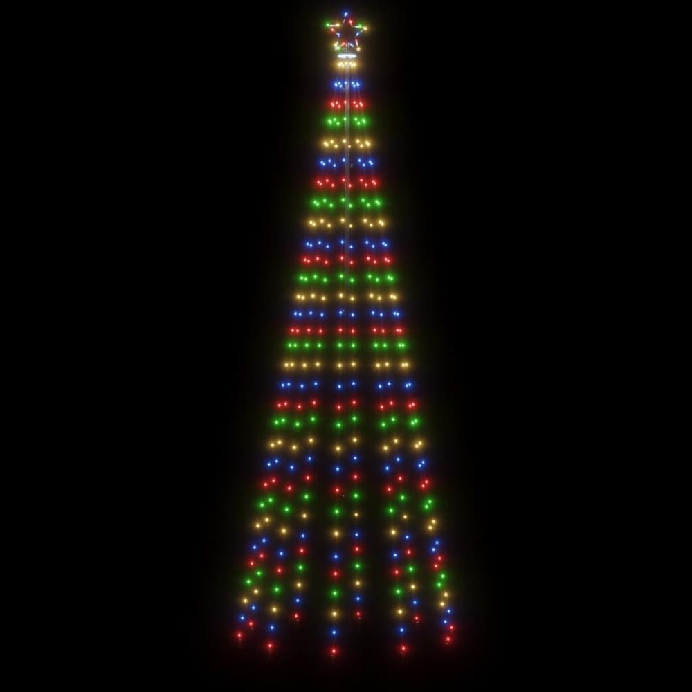 vidaXL Christmas Cone Tree Colorful 310 LEDs 39.4"x118.1". Picture 4