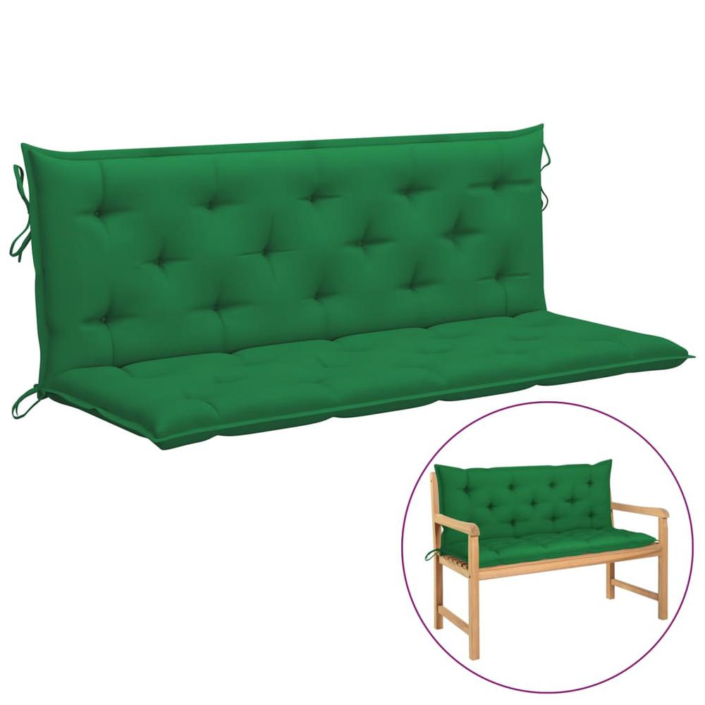 vidaXL Cushion for Swing Chair Green 59.1" Fabric. Picture 1