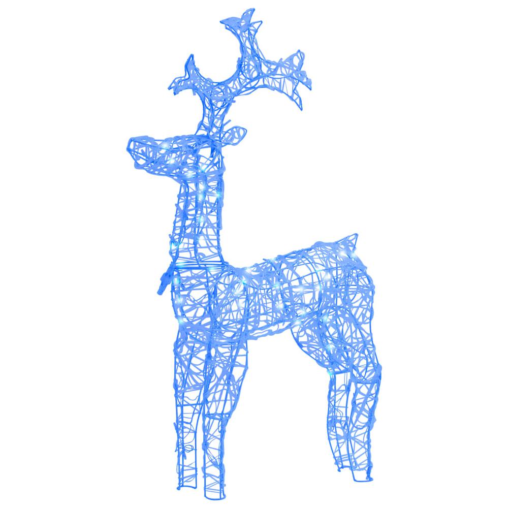 vidaXL Reindeer Christmas Decoration 90 LEDs 23.6"x6.3"x39.4" Acrylic, 329779. Picture 2