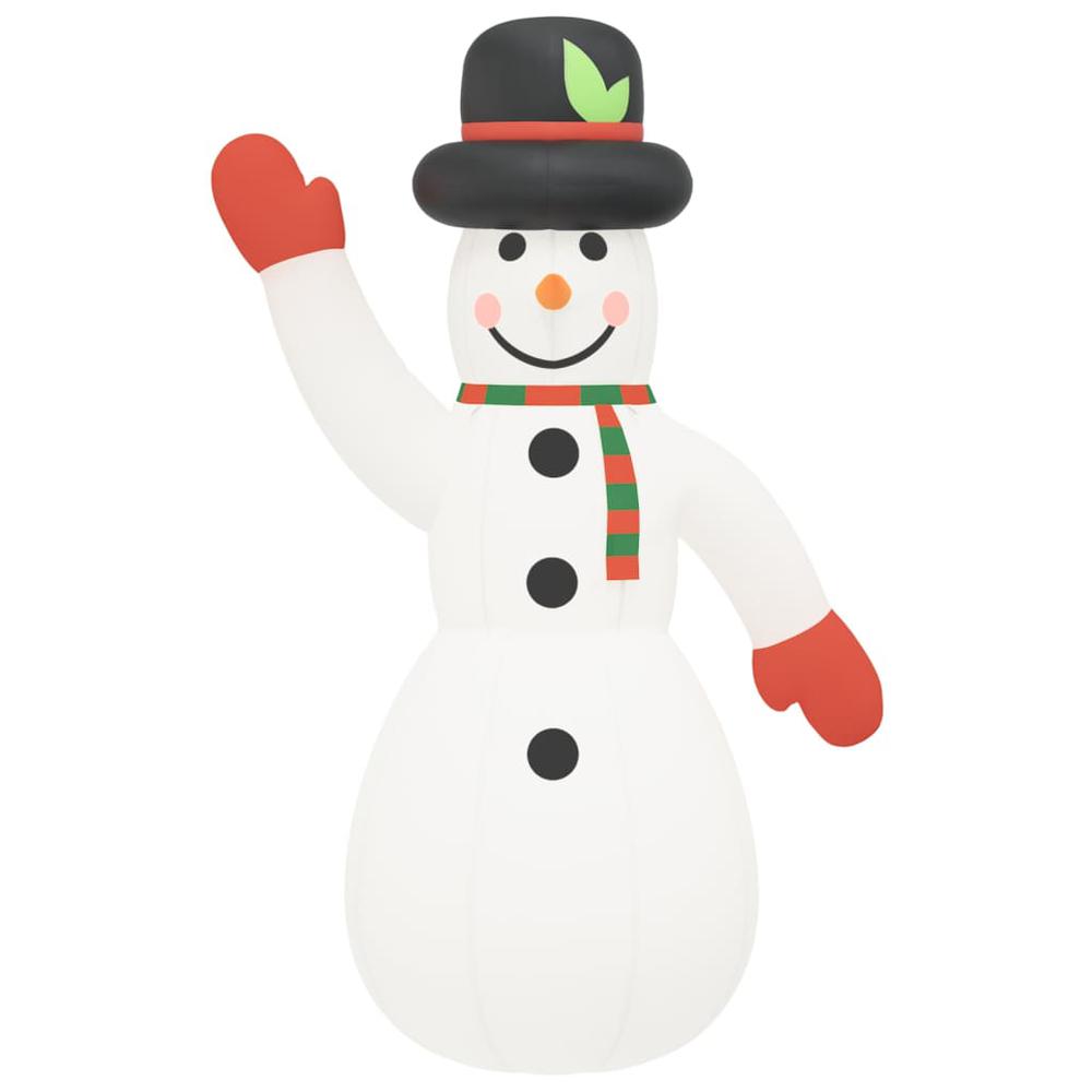 vidaXL Christmas Inflatable Snowman with LEDs 145.7". Picture 4