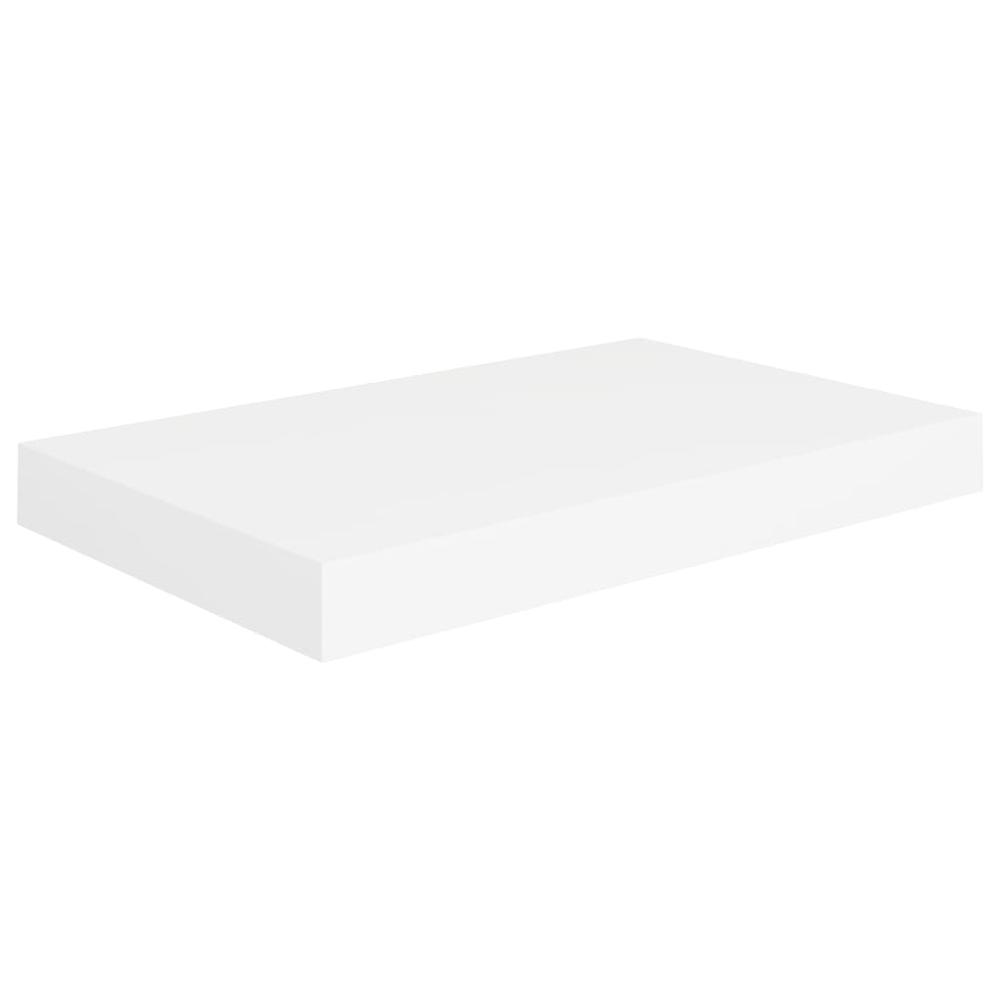 vidaXL Floating Wall Shelf White 15.7"x9.1"x1.5" MDF. Picture 2