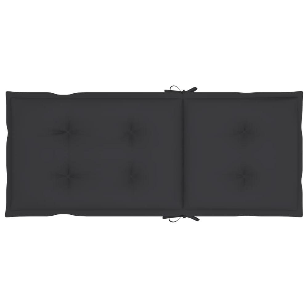 vidaXL Garden Chair Cushions 4 pcs Anthracite 47.2"x19.7"x2.8". Picture 4