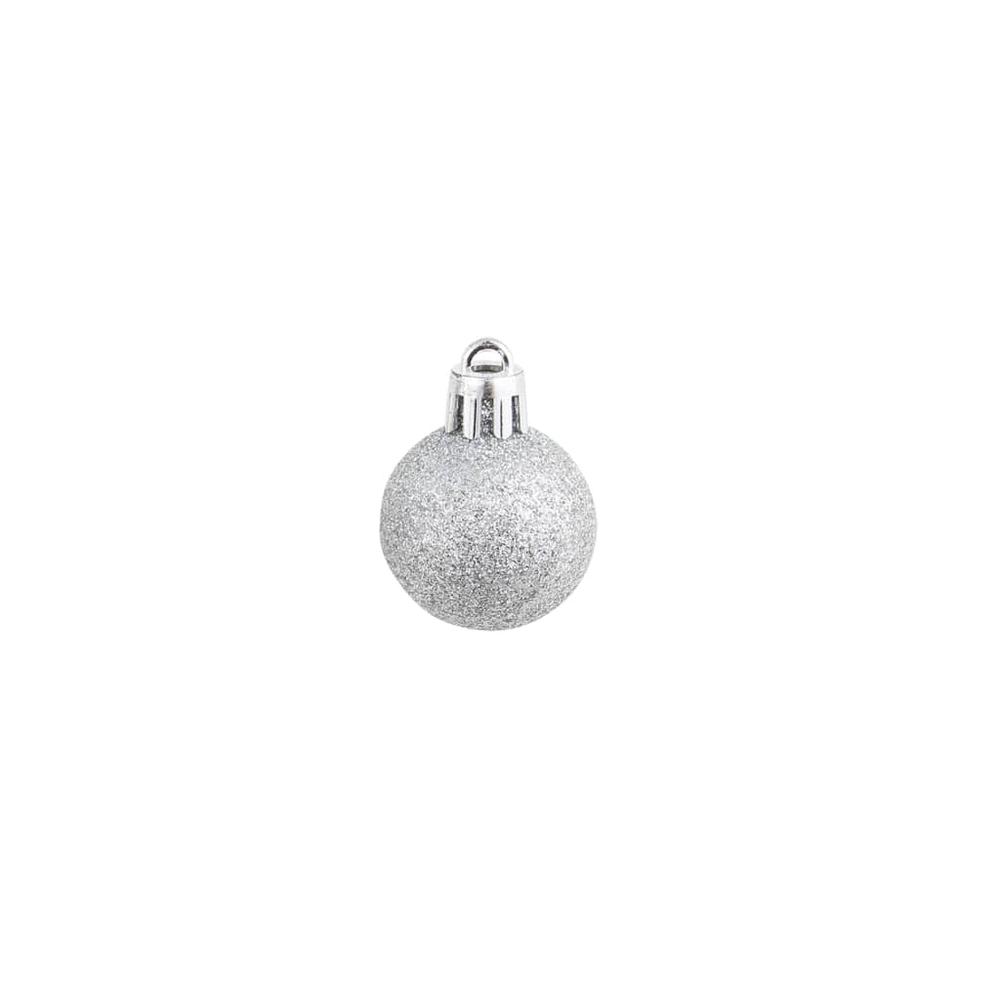 vidaXL Christmas Balls 100 pcs Silver/Gold. Picture 4